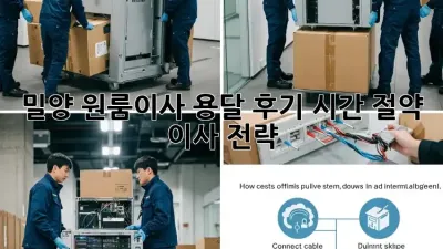 밀양 원룸이사 용달 후기: 시간 절약 이사 전략!